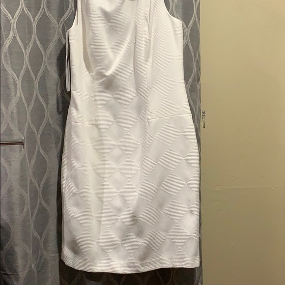 White Anne Klein scoop neck dress - Picture 2 of 4